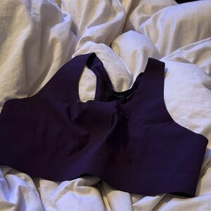 Lulu lemon deep magenta  and boack adjustable Bra size 34C